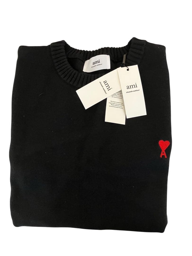 【新品】AMI PARIS アミパリス ニット セーター ブラック Lサイズ