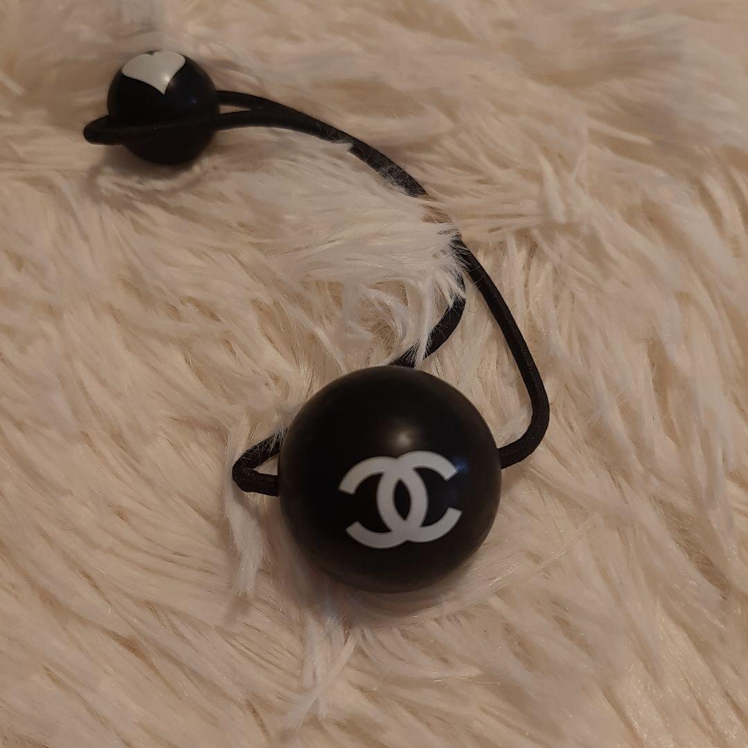 CHANEL シャネルビンテージCCマークハートヘアゴム
