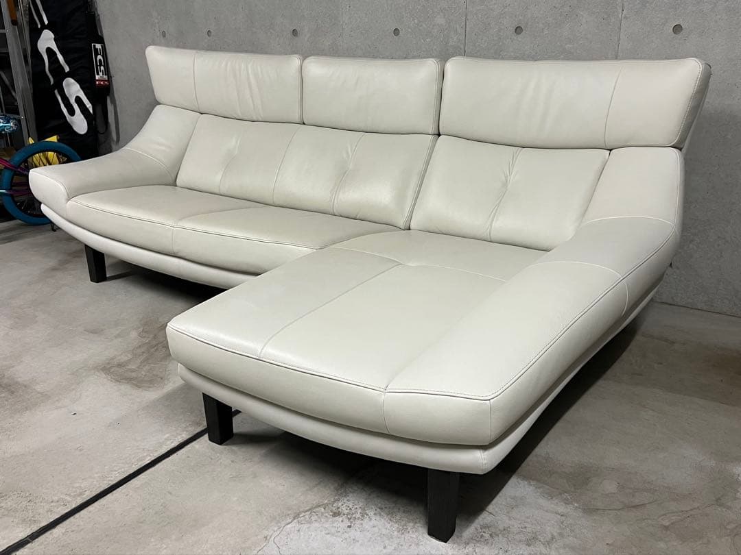 【tjhs】カリモク家具 ZU4628 右肘2人掛けソファ