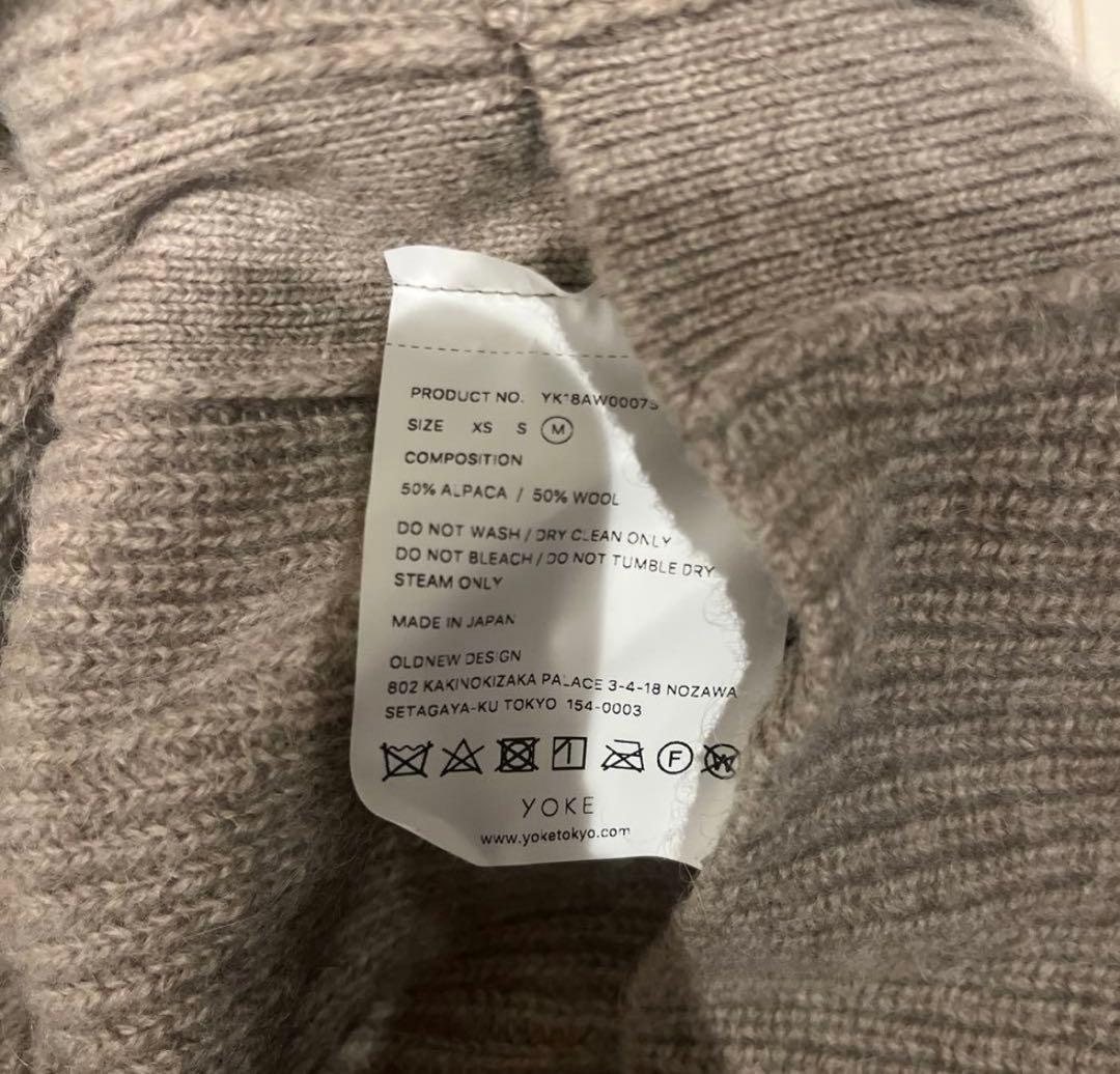 トップス 7G Alpaca Wool Cardigan Rib Stitch Knit