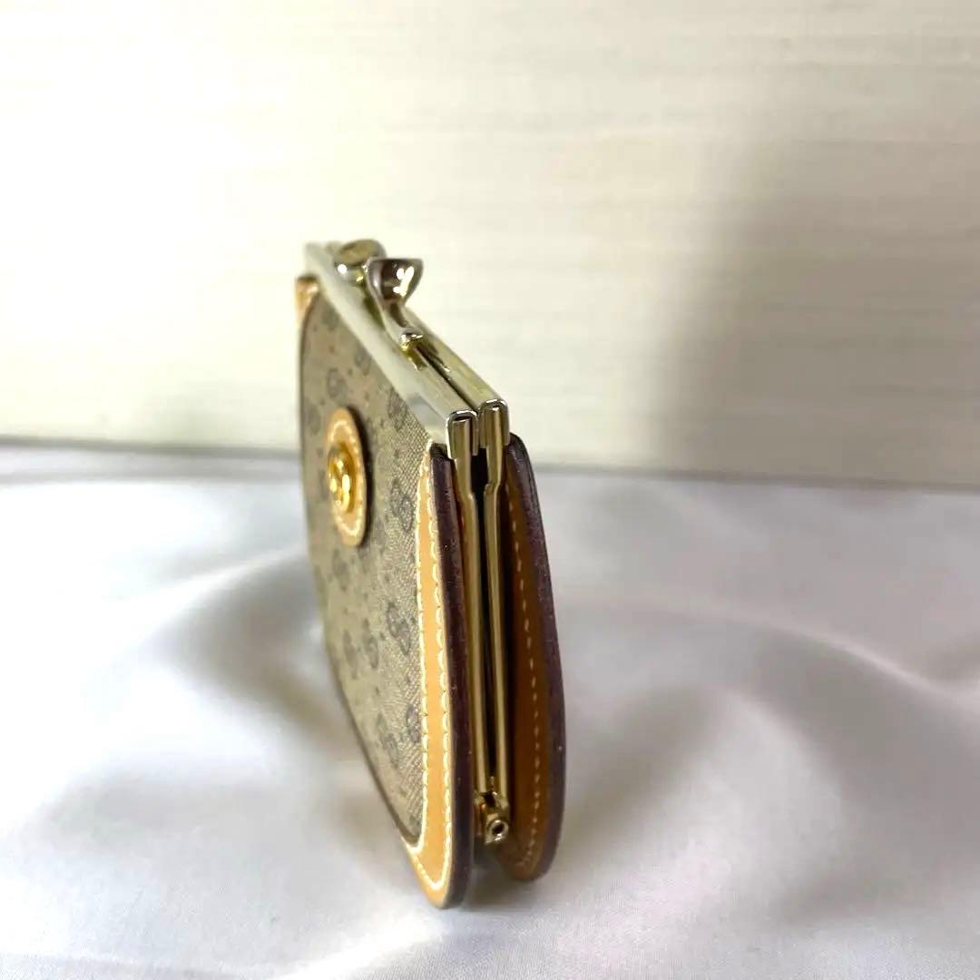 番号15 美品　【グッチ】 インターロッキングG がま口 ケース GG