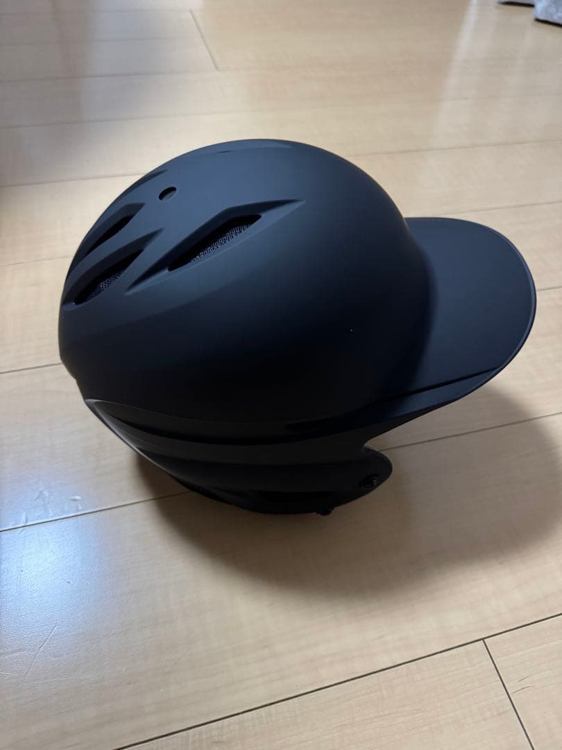 ミズノ　硬式用ヘルメット　Oサイズ　つや消しブラック