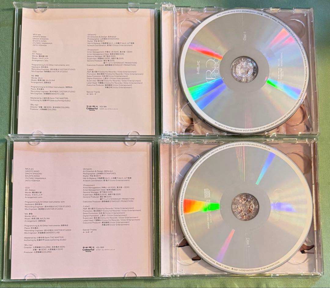 M!LK Ribbon FC限定盤A＆初回限定盤B＆通常盤 3形態セット 開封済