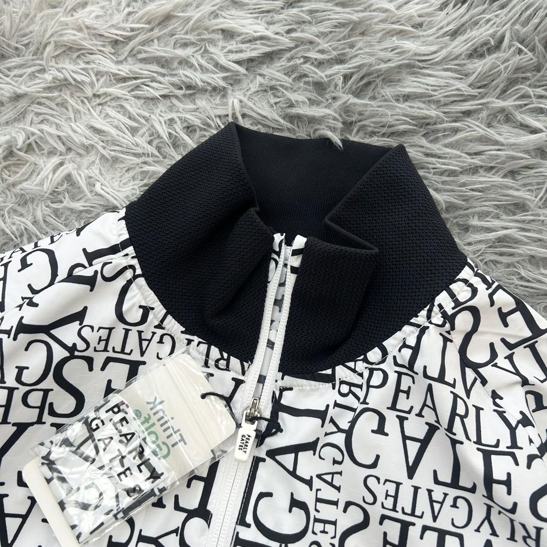 新品　パーリーゲイツ　ジャケット　ブルゾン　メゾンロゴ　ホワイト　サイズ0