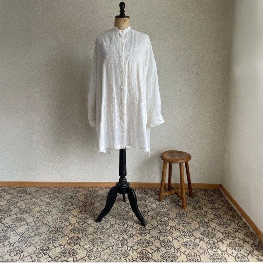 La chic baton ロングシャツ オフホワイト ラシックバトン