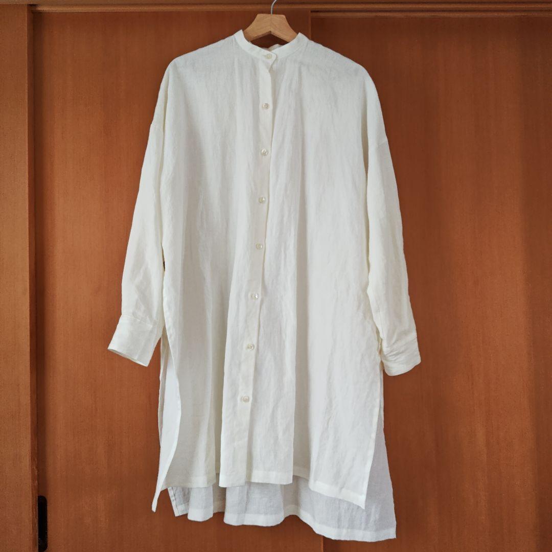 La chic baton ロングシャツ オフホワイト ラシックバトン