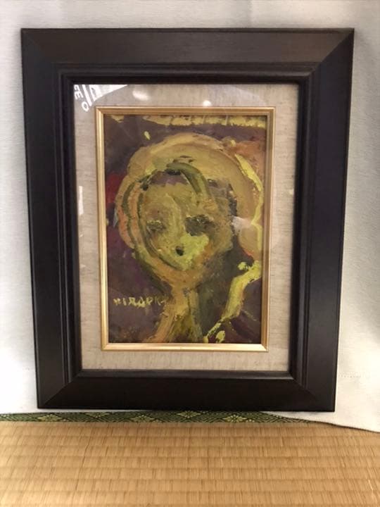 織田広喜 肉筆油彩SM【少女】二科会理事 日本芸術院会員