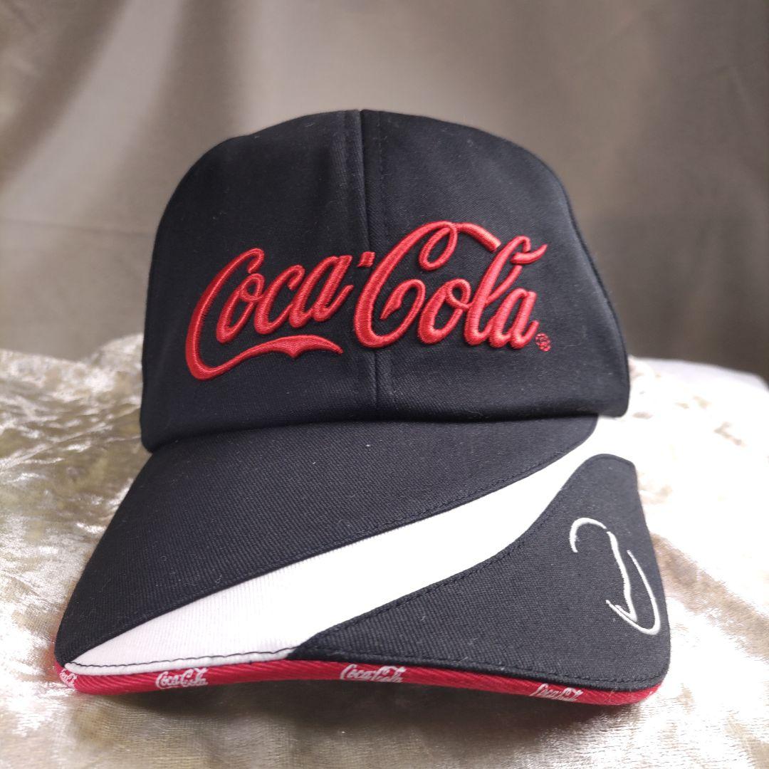 コカコーラ　レーシング風キャップ　スポーツ　バイク・カースポーツ　レース　ゴルフ