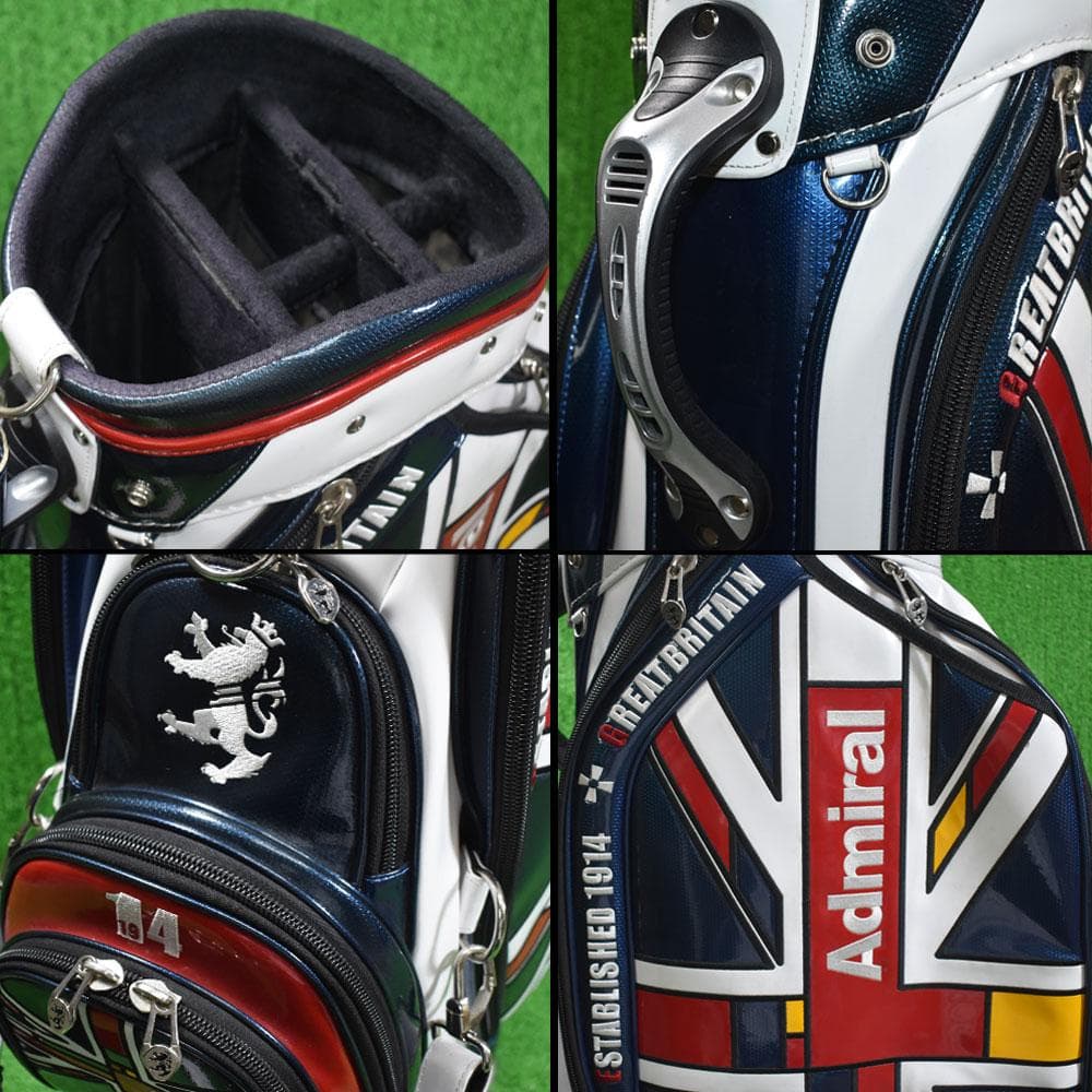 は*つ様 ADMIRAL/アドミラル ゴルフ エナメルキャディバッグ9.5型 訳