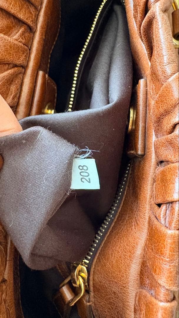 美品✨ miu miu ヴィッテロルクス ハンドバッグ リボン ブラウン