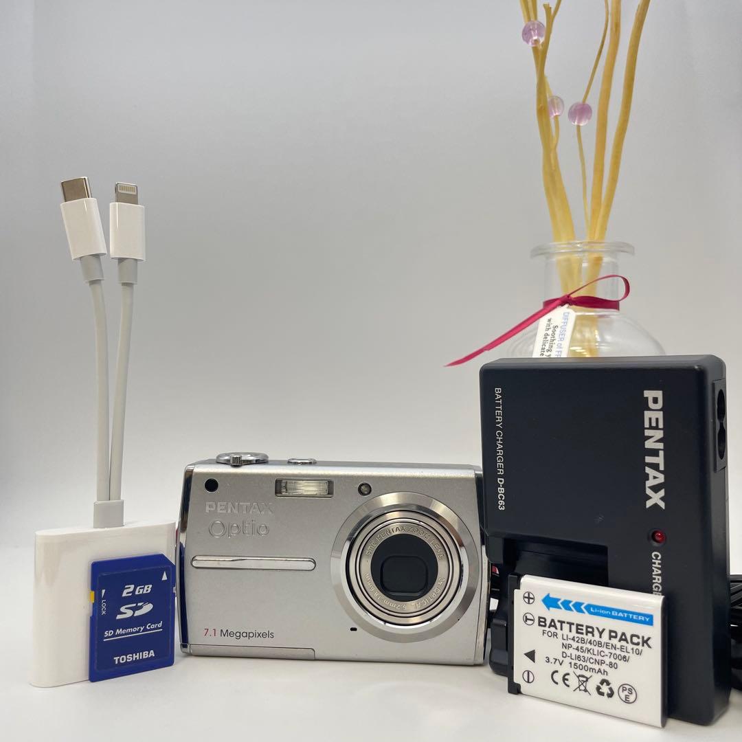 美品✨PENTAX Optio T30✨動作確認済 スマホ転送OK 可愛い♪