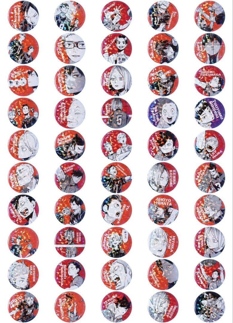 ハイキュー　ゴミ捨て場の決戦　オールスター缶バッジ　全種類　コンプリート