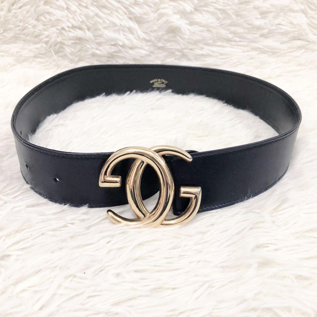 【美品✨】グッチ　オールドグッチ　Gバックル　ゴールド　ウエストベルト