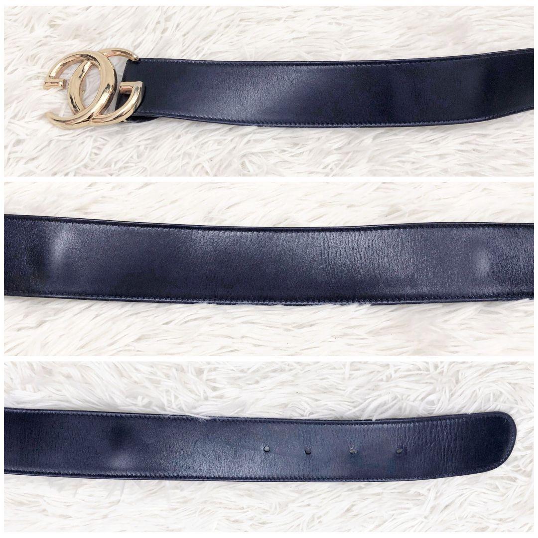 【美品✨】グッチ　オールドグッチ　Gバックル　ゴールド　ウエストベルト