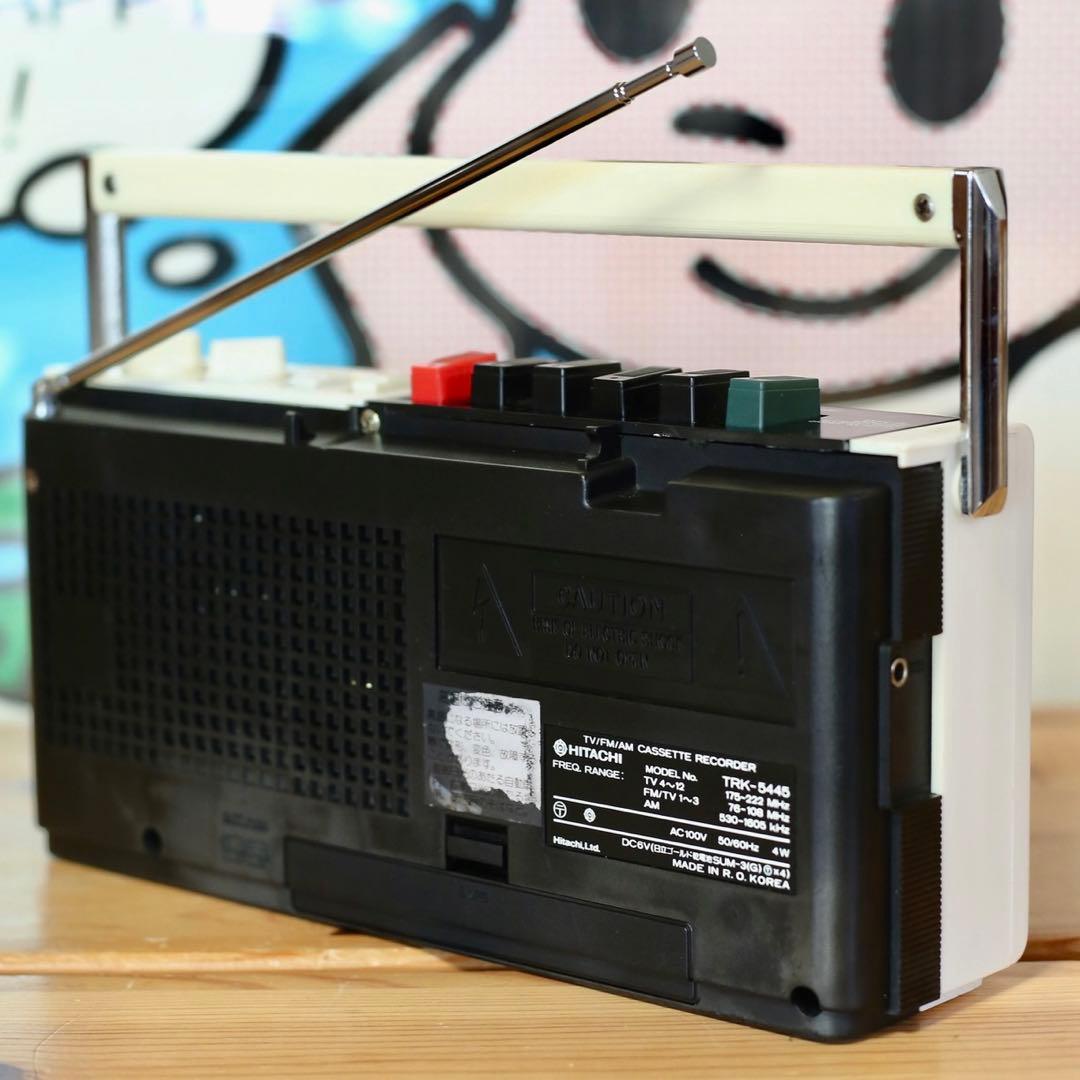 ヒタチ ラジカセ かセットプレーヤー