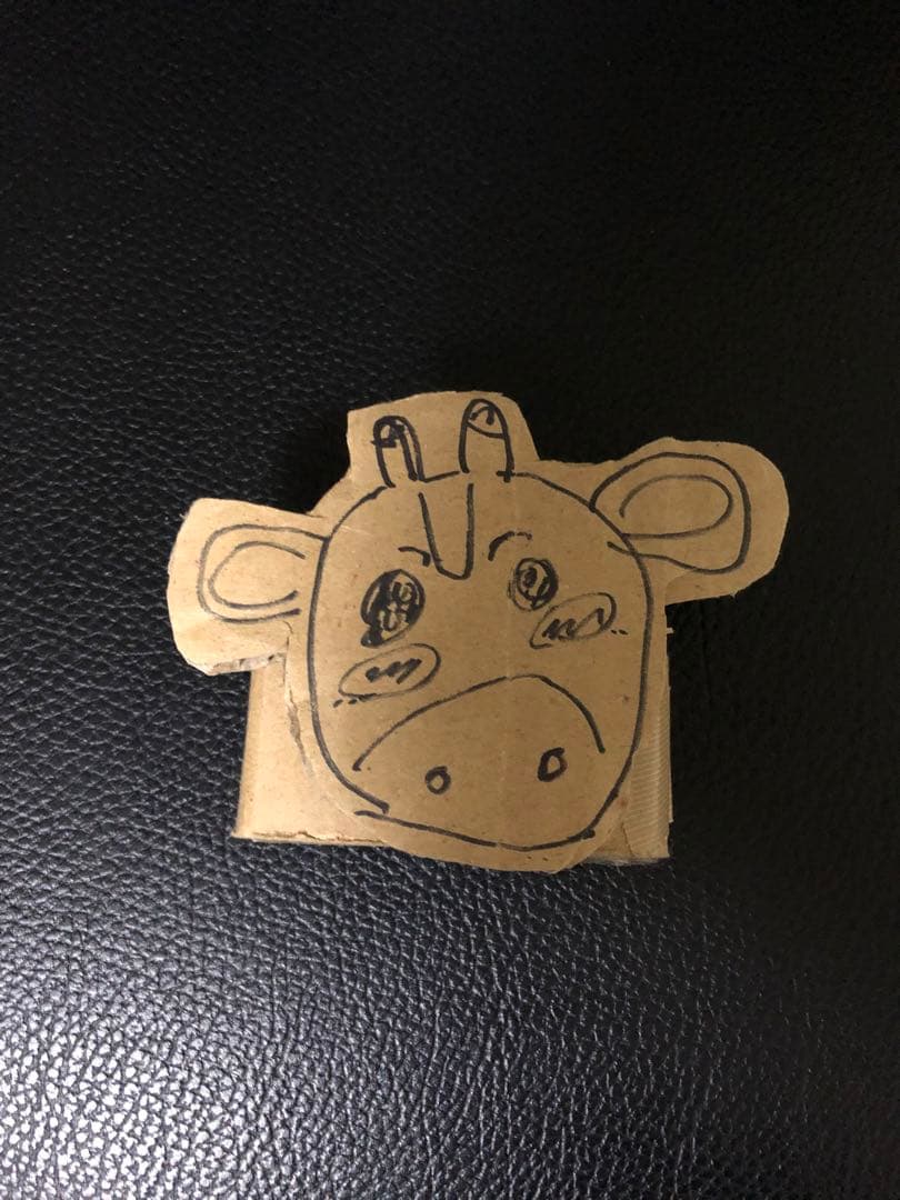 珍お面　ハンドメイド　(キリン)