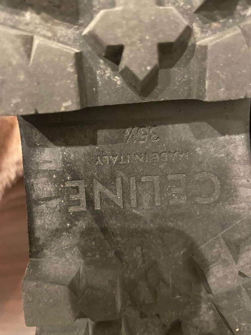 CELINE ブラック サイドゴアブーツ35.5