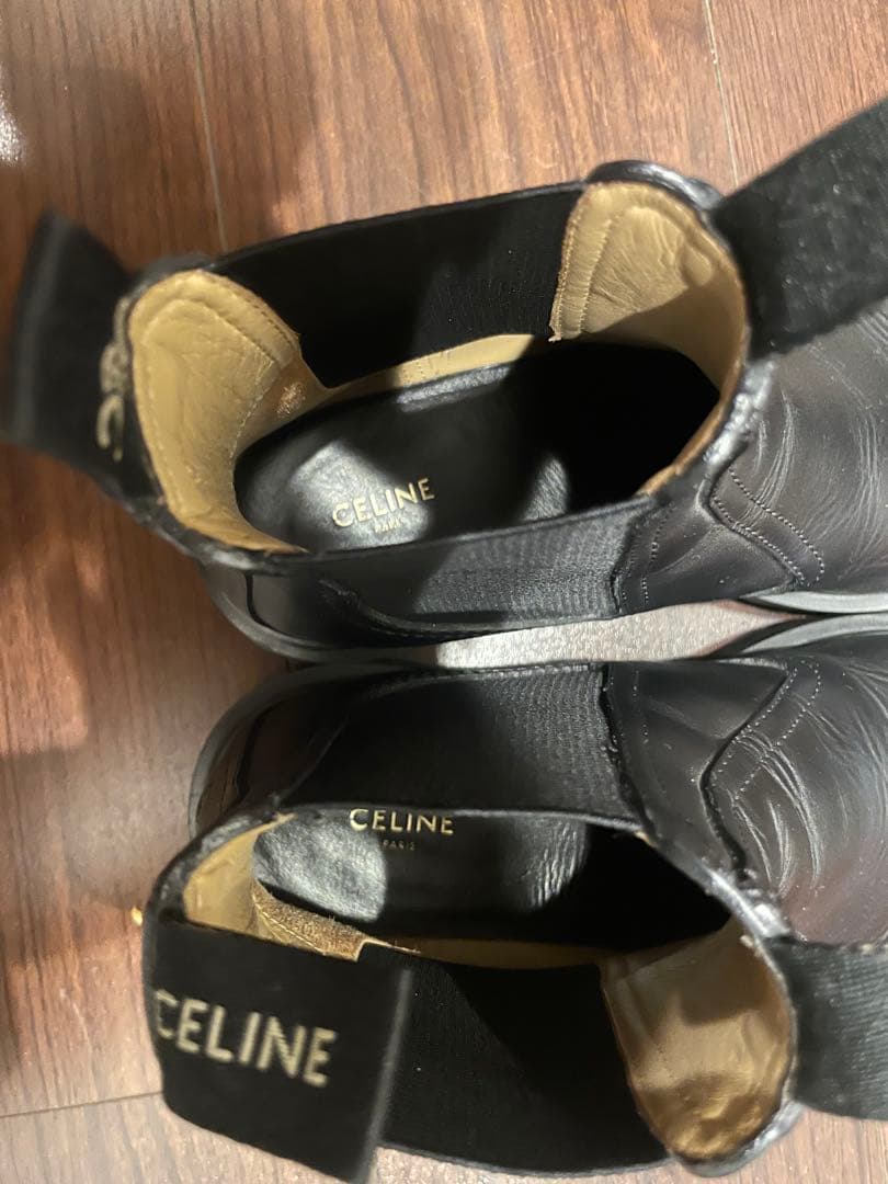CELINE ブラック サイドゴアブーツ35.5