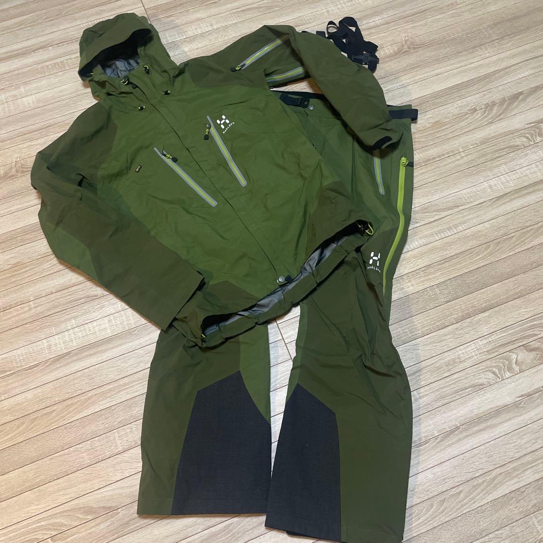 人気ホグロフス GORE-TEX上下セット　Lサイズ　スキー・スノーボードウエア