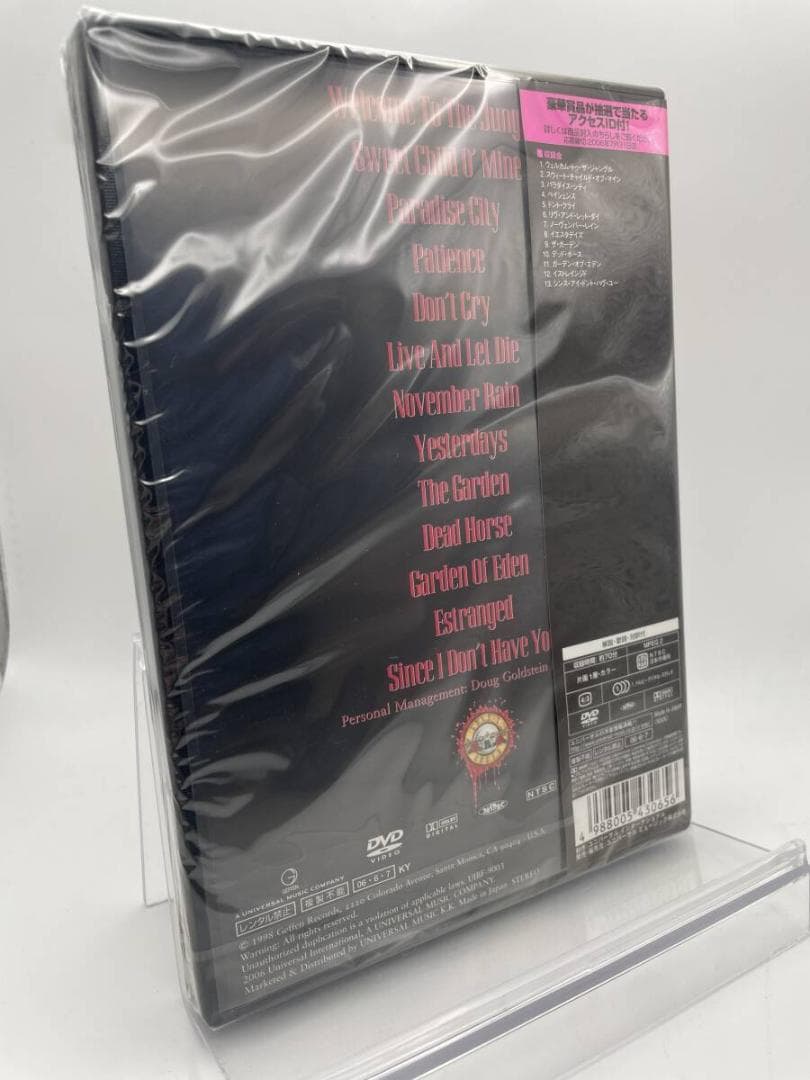 1 DVD ガンズ・アンド・ローゼズ ウェルカム・トゥ・ザ・ビデオ 初回