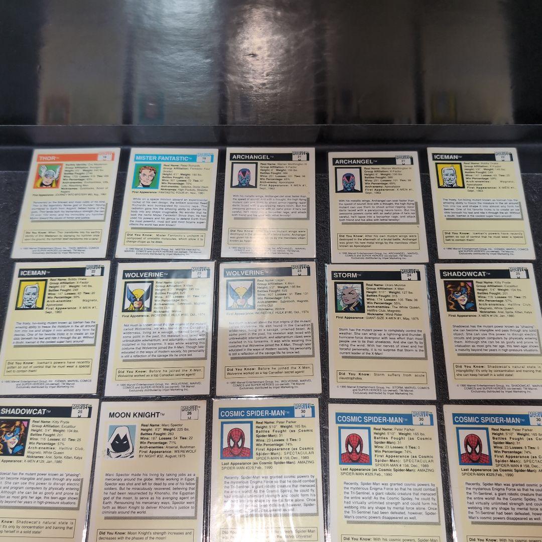MARVEL COMICS トレーディングカード まとめ メルカリ便