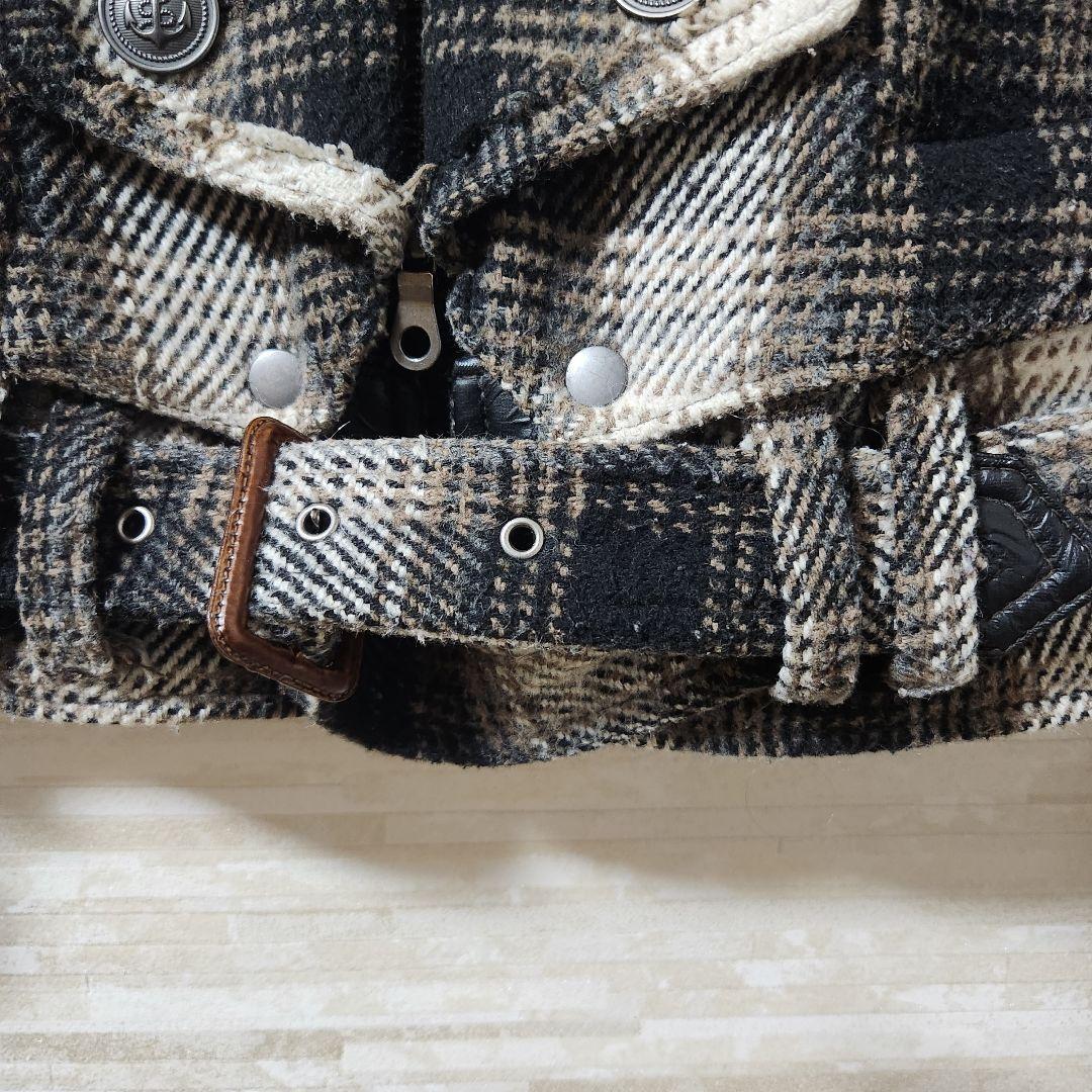 y2k PPFM ナポレオンジャケット チェック柄