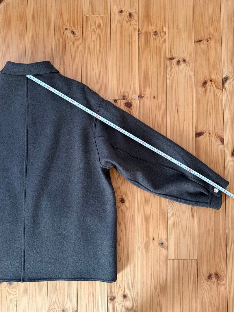 〈H〉ウールミックスメルトンカバーオールジャケット DK.GRAY/S