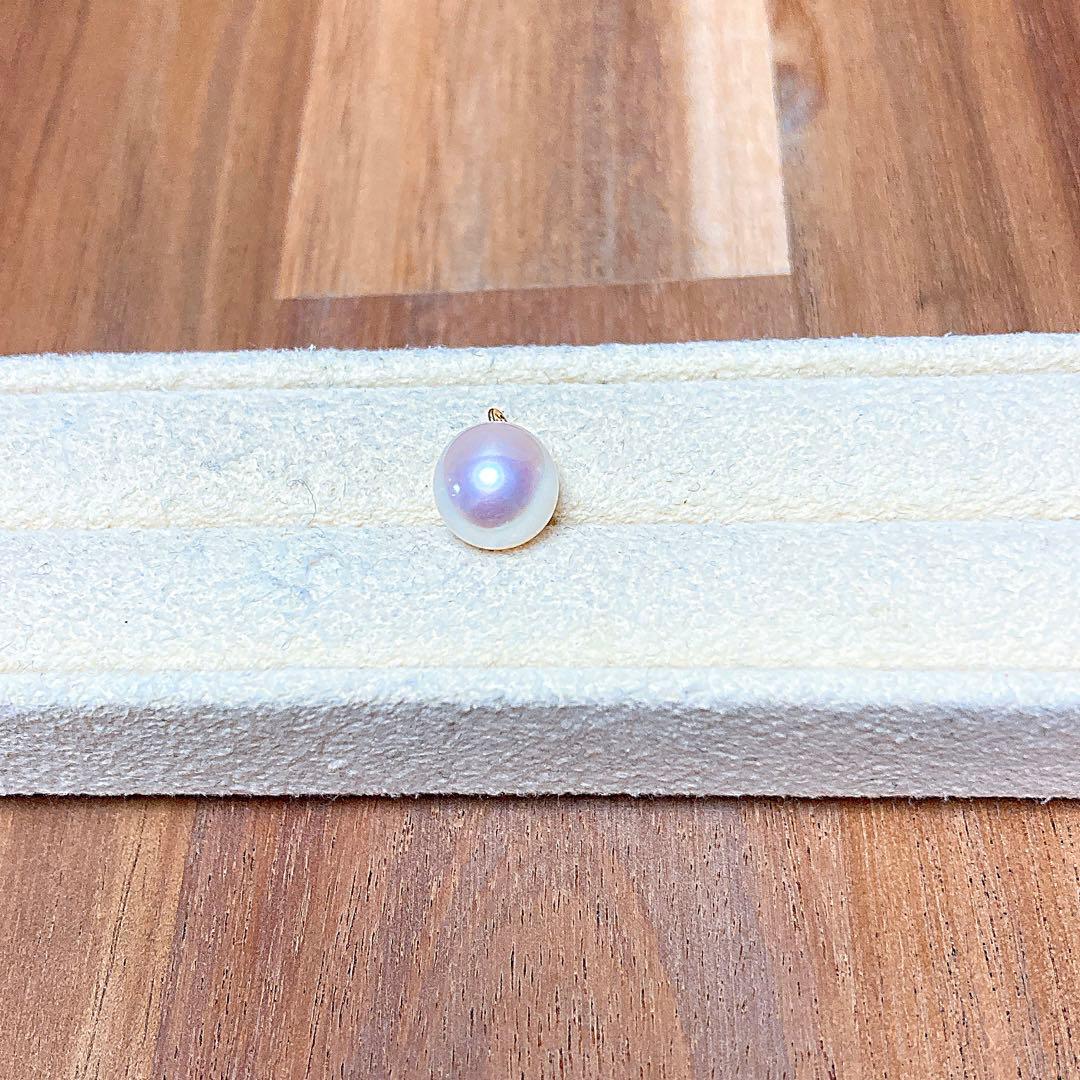 【新品・百貨店商品／総本店】2094★K18ツキサシ付き天女級アコヤ真珠★最強珠