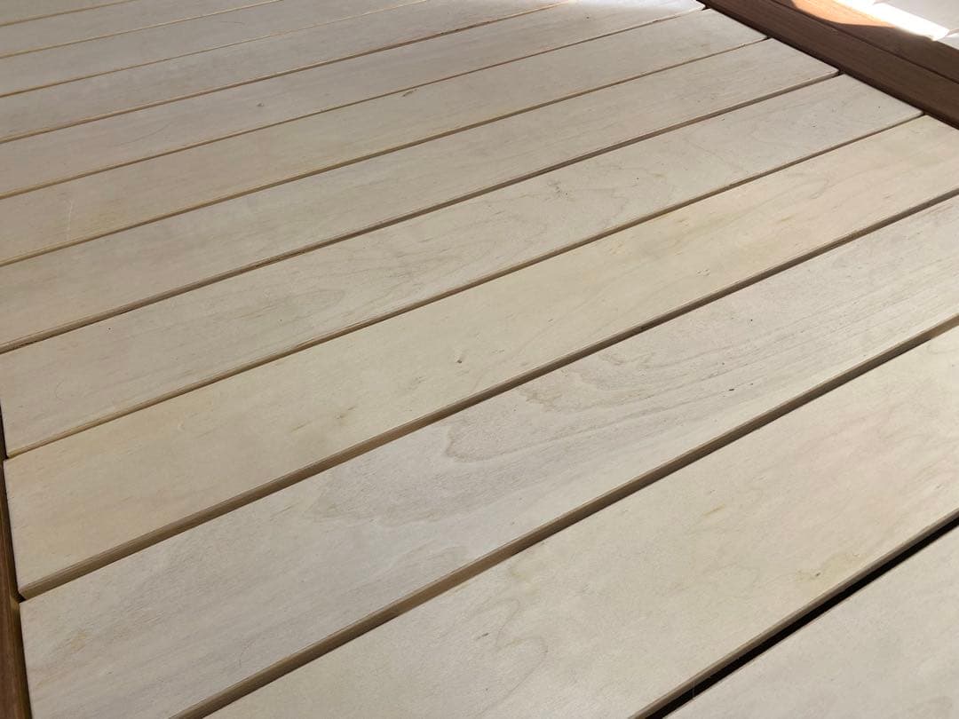 無印良品　木製ベッドフレーム　シングル　ウォールナット（2個セット）※バラ売り可