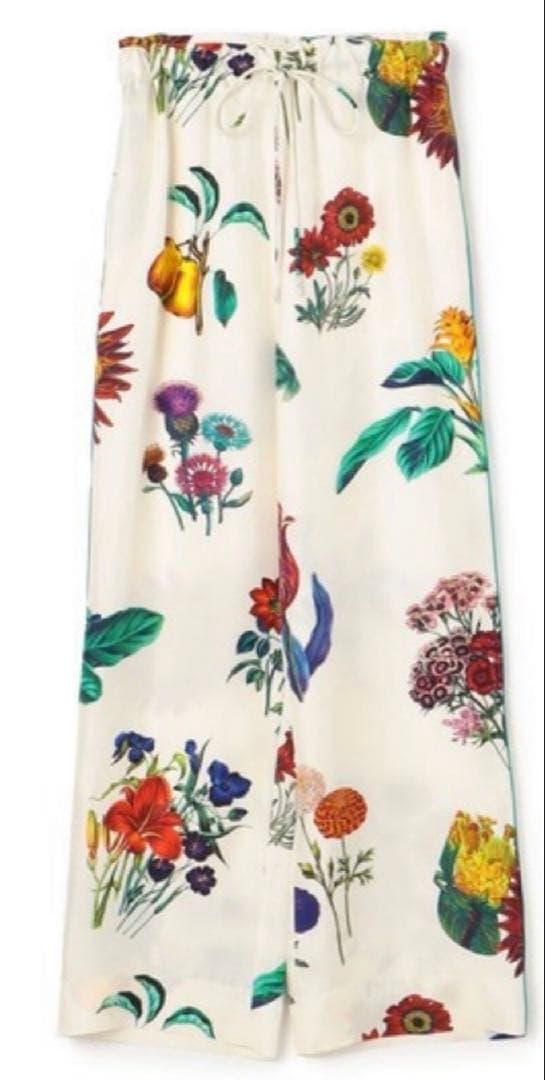 caban ボタニカルプリントパンツ