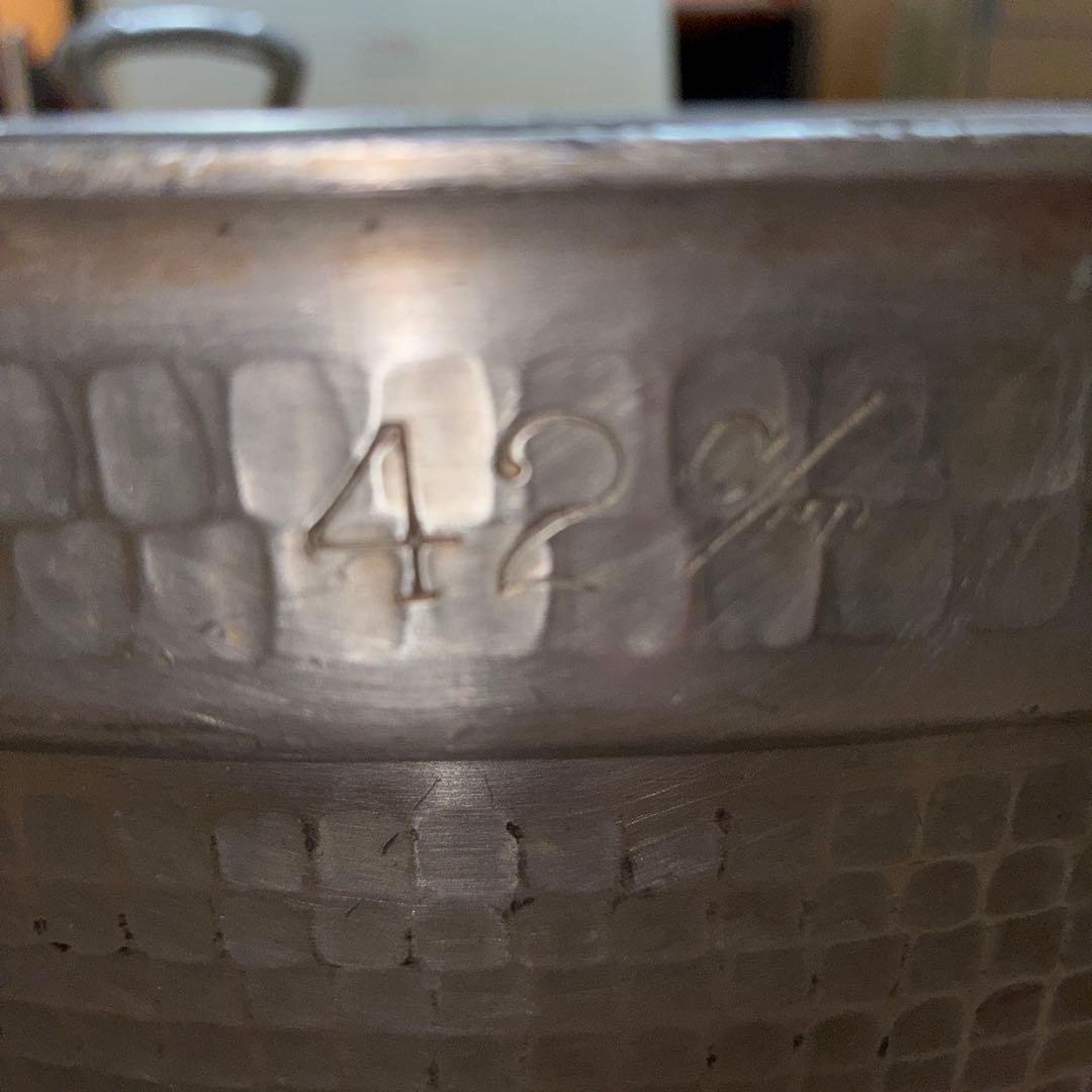 業務用アルミ製両手鍋・大鍋 39cm 42cm 2個