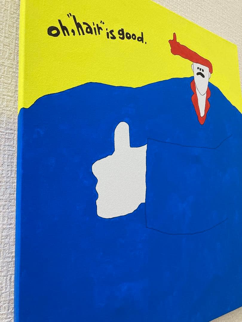 あ*ん様 現代アート アクリル画 絵画　原画　\"hair is good\"