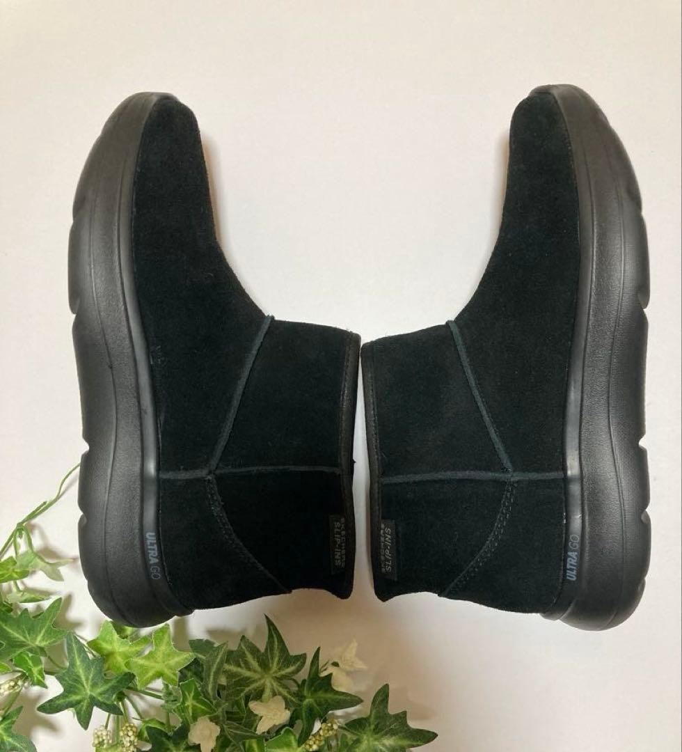 新品　ブーツ　スケッチャーズスリップインズウルトラゴー　23センチ　ブラック