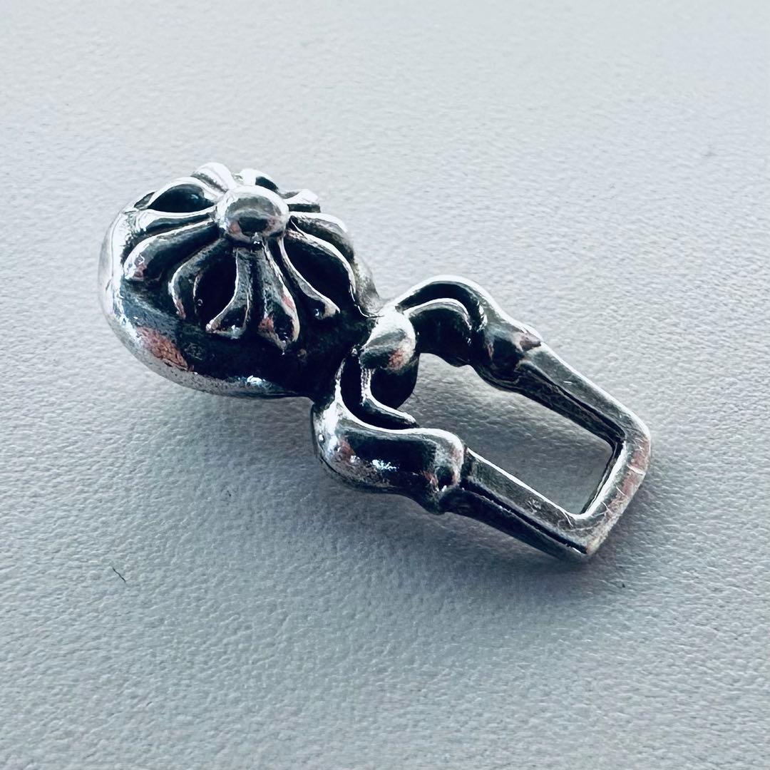 【美品】クロムハーツ クロスボール ネックレス ファスナーパーツ 紙袋＆布袋付き