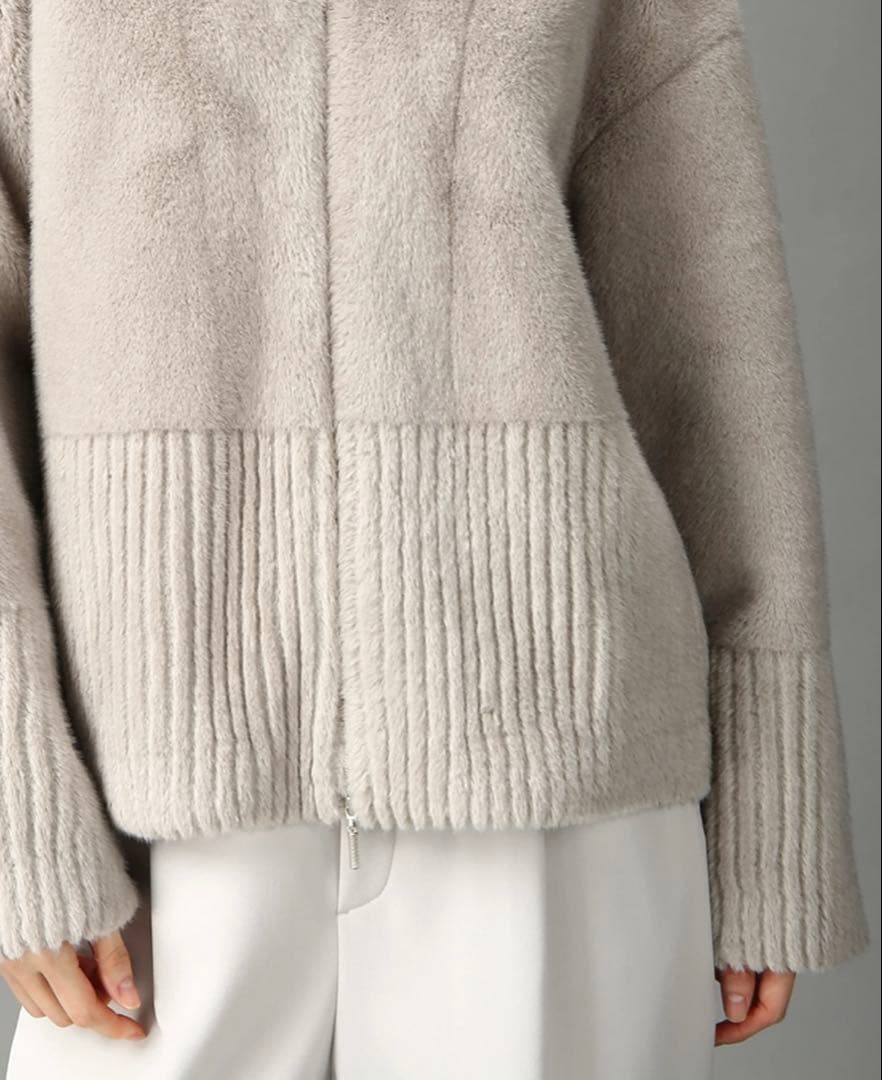 【新品タグ付き】モラビトプルミエ　フェイクファーコート　未使用　雑誌エクラ掲載