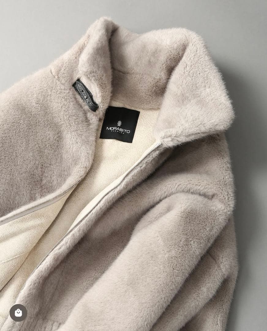 【新品タグ付き】モラビトプルミエ　フェイクファーコート　未使用　雑誌エクラ掲載