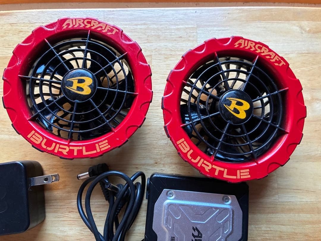 【BURTLE AIRCRAFT ファン＋バッテリーセット】AC300 19V