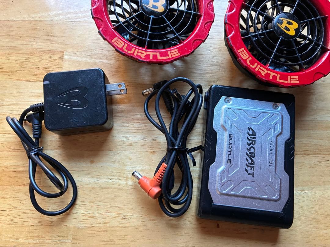 【BURTLE AIRCRAFT ファン＋バッテリーセット】AC300 19V