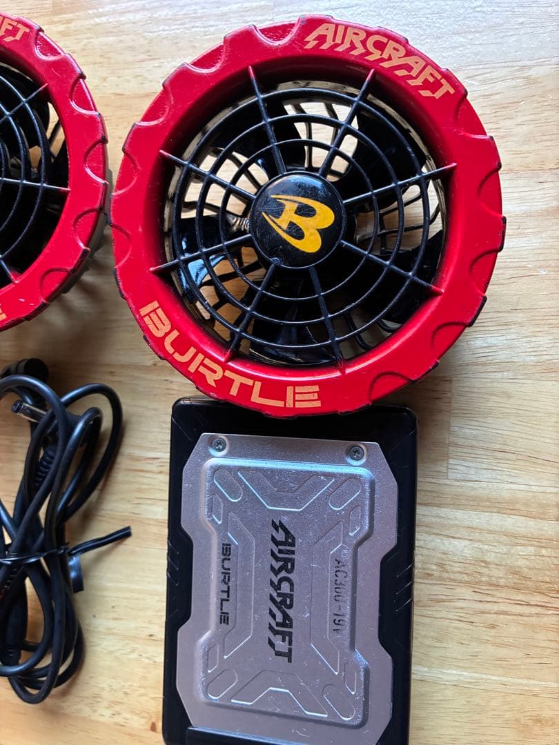 【BURTLE AIRCRAFT ファン＋バッテリーセット】AC300 19V