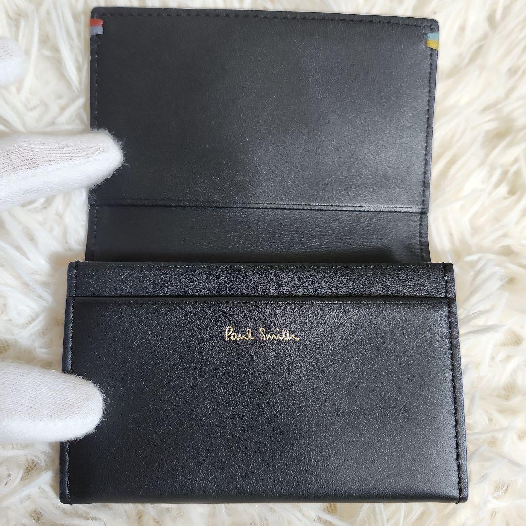 【未使用級】Paul Smith ブラック 名刺入れ　箱有り