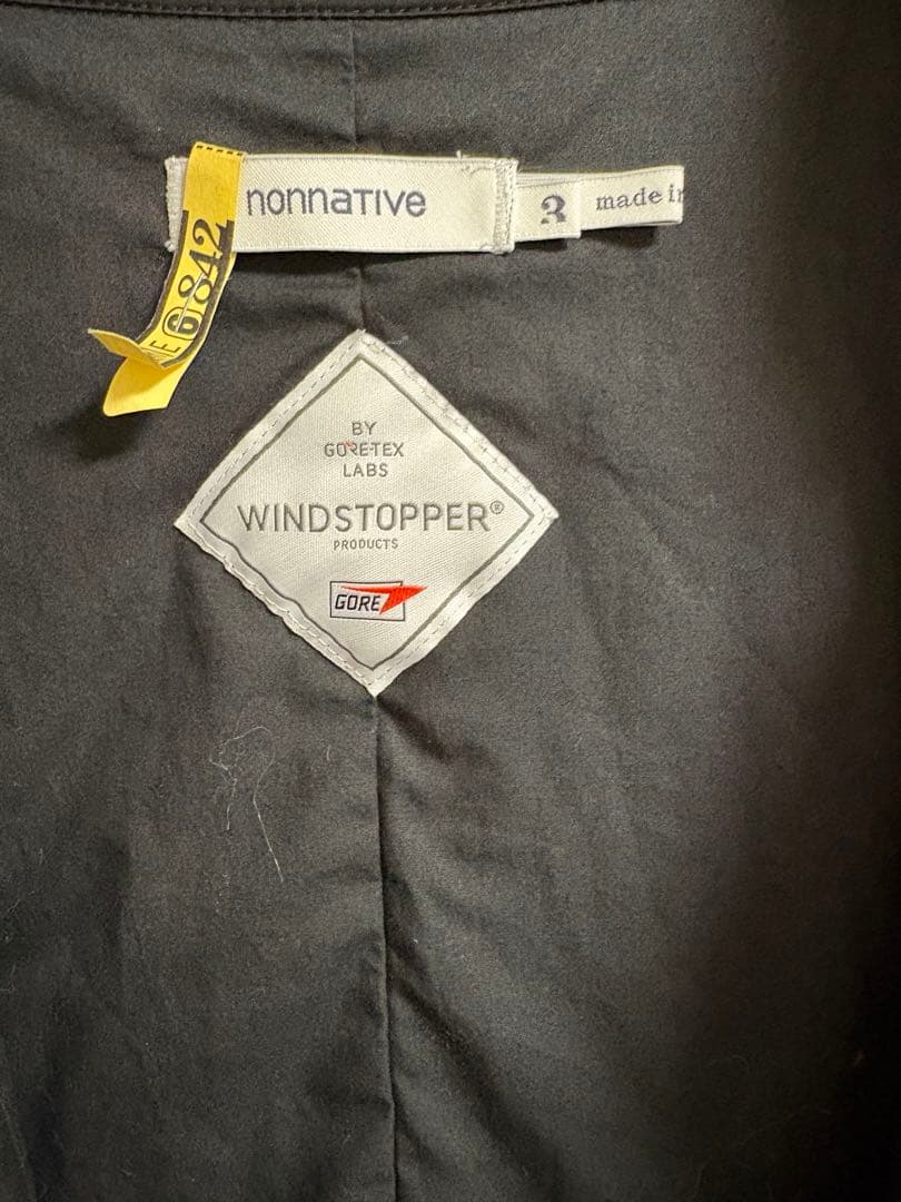 ジャケット・アウター nonnative 2024 GORE-TEX COAT BLACK