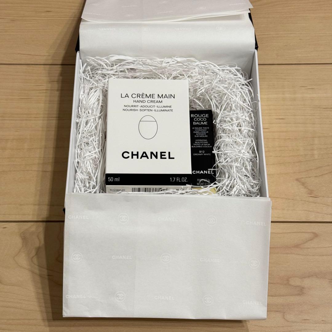 【新品未使用】CHANEL ラ クレーム マン、ルージュ ココ ボーム サテン