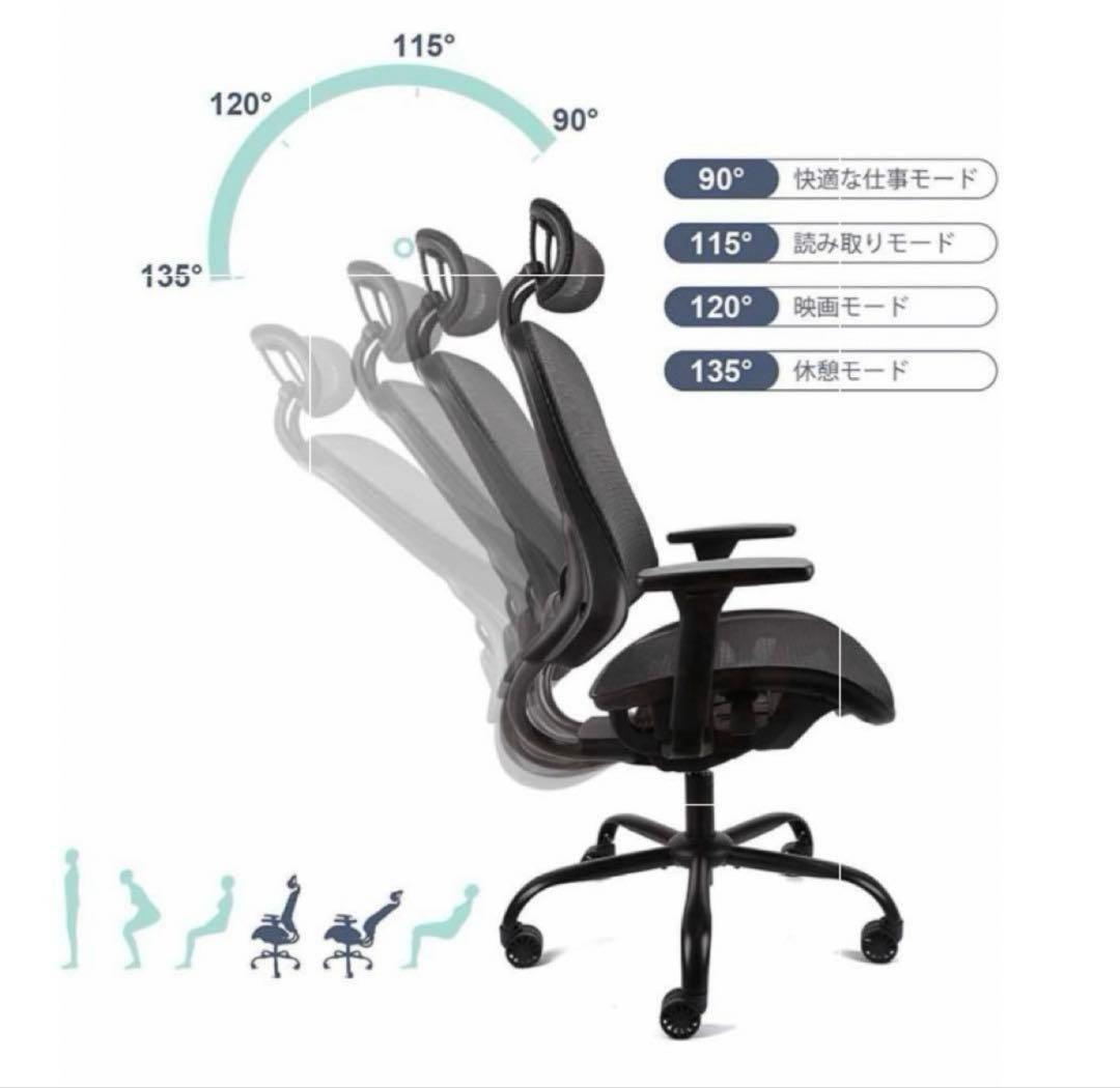 送料無料　オフィスチェア　Komene KMN-ECH-1062E 新品未使用
