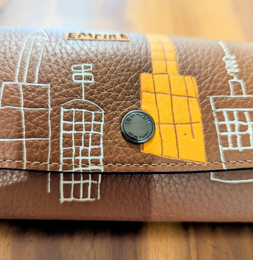 コーチ　バスキアコラボ　レザーメガネケース