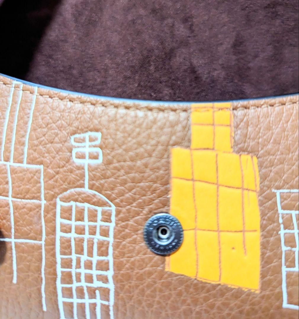 コーチ　バスキアコラボ　レザーメガネケース