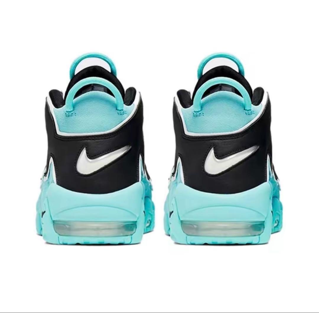 ナイキ エア モア アップテンポ デニム \"ライト アクア/ブラック/ホワイト\"