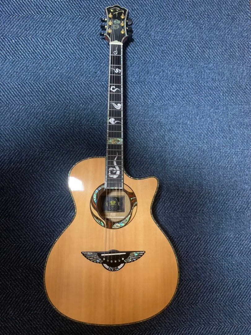 アコースティックギター　豪華インレイ　新品未使用　フォークギター