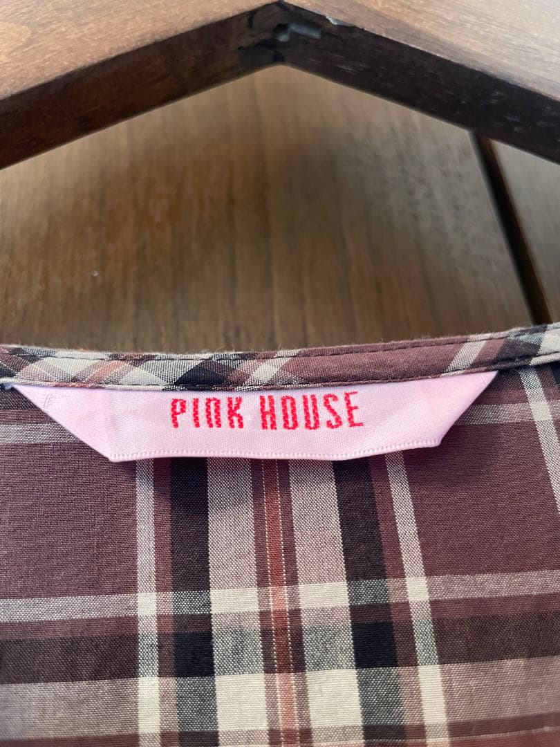 チェックワンピース(PINK HOUSE×misako aoki)