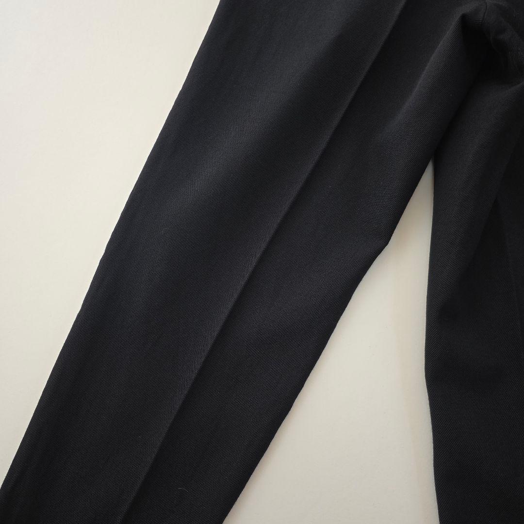 超高級★マーカーウェア　ウール　テーパードフロント　ペグトップ　S　3.8万　黒