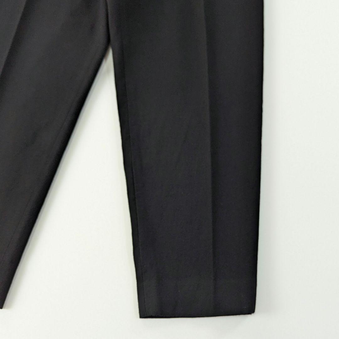 超高級★マーカーウェア　ウール　テーパードフロント　ペグトップ　S　3.8万　黒